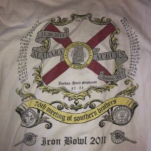 Alabama Greek shirt - Iron bowl Large Long Sleeve